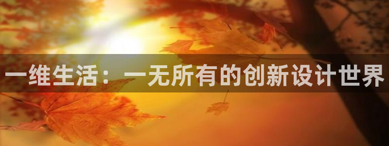 龙八国际娱 乐：一维生活：一无所有的创新