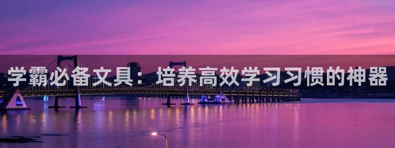 龙八国际是什么：学霸必备文具：培养高效学